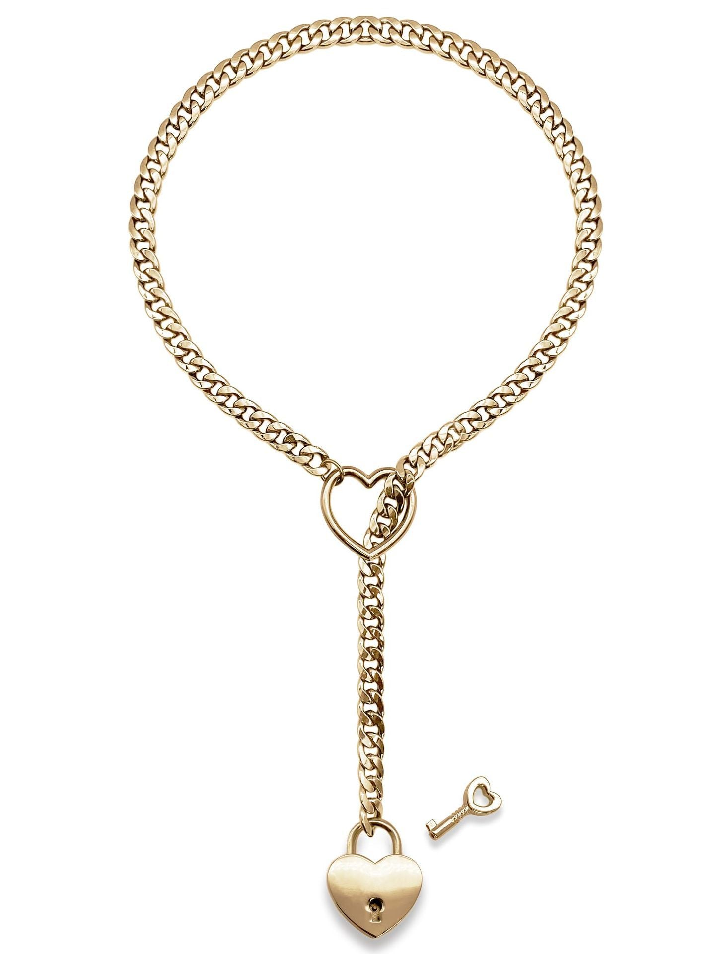 Lock Heart Slip Chain